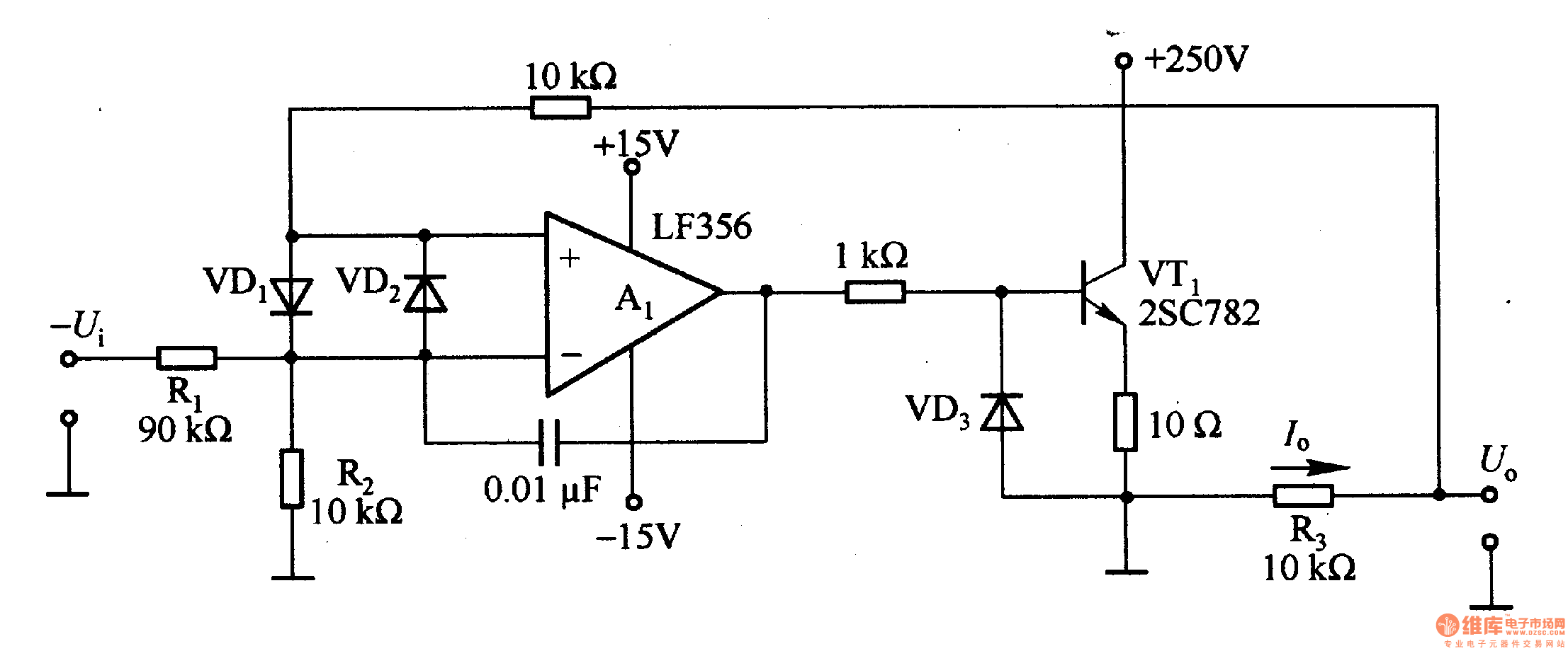 1·44    高輸出電壓/電流轉(zhuǎn)換電路
