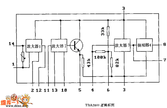 T6A2800(電視機(jī))邏輯框電路圖