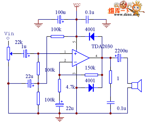 TDA2030功放電路圖