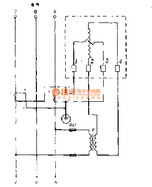 單相電度表作測(cè)三相用電器的有功功率電度表接線電路圖