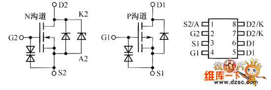 AOP610內部電路圖